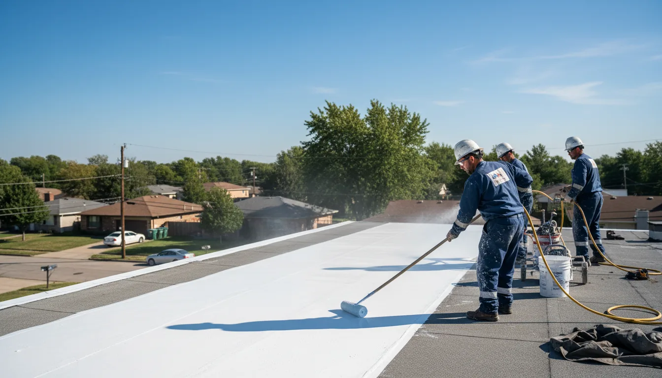 Commercial roof coating in Sanford, TX near me